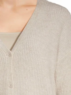 Neuleet<NOOM Sade-neuletakki LT.BEIGE MEL