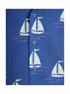 Mini Rodini Sailing Boats -kauluspaita^ T-Paidat