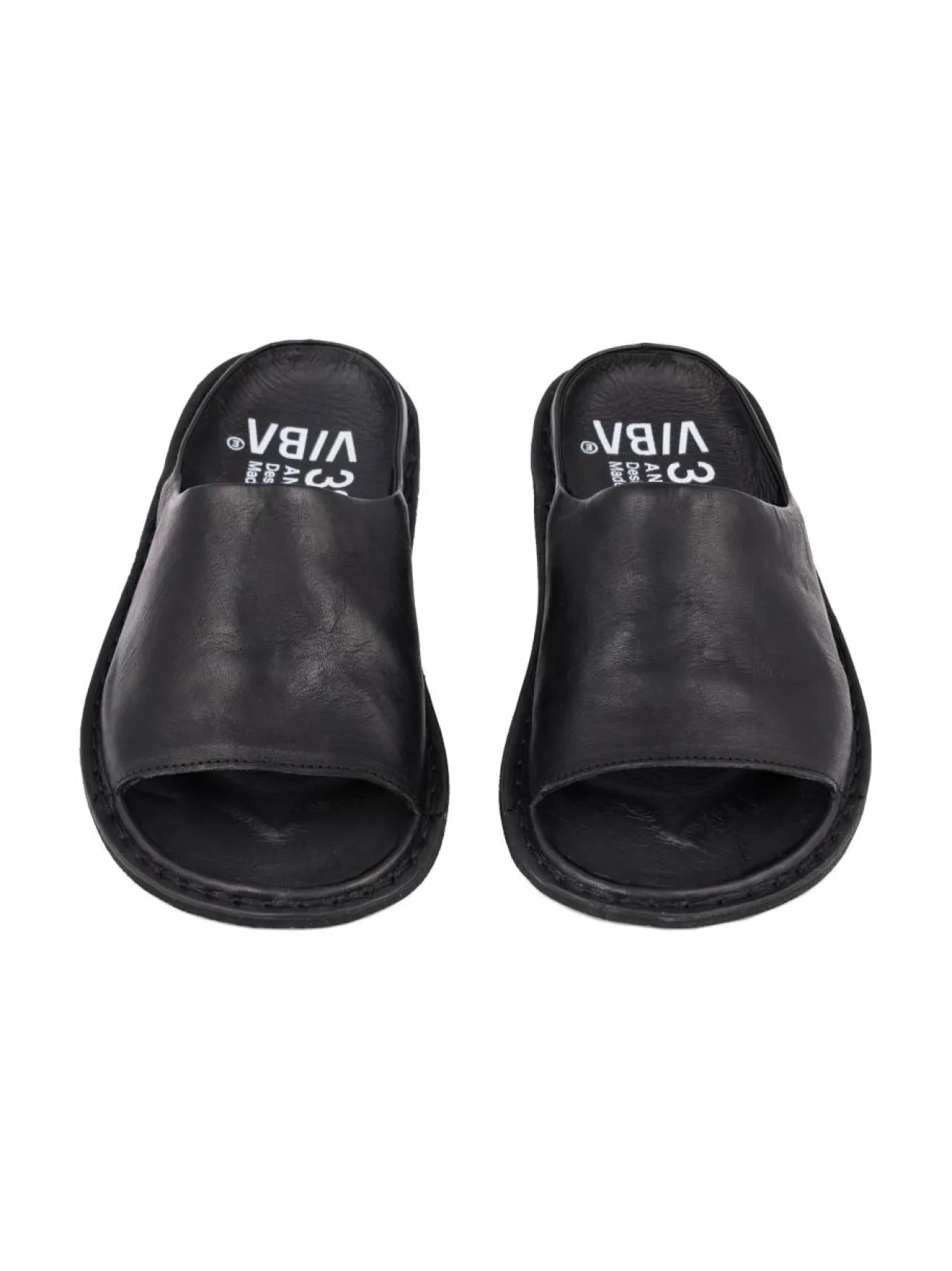 Sandaalit<VIBAe Saint Tropez -nahkasandaalit PRETO BLACK