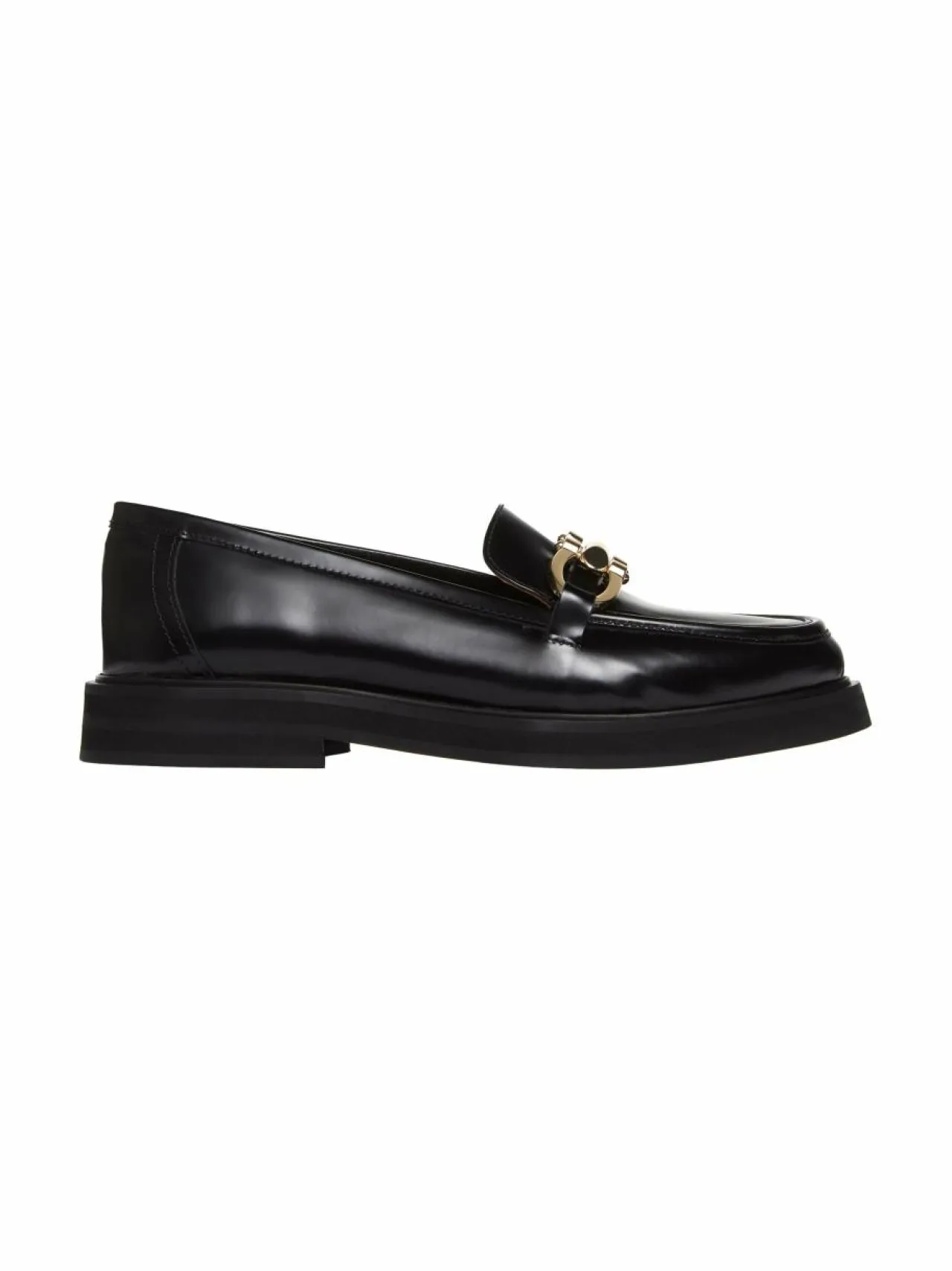 Kävelykengät & Loaferit<Flattered Samantha big chain -nahkaloaferit 001 BLACK
