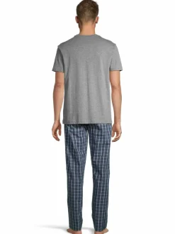 Pyjamat & Kylpytakit<Cap Horn loungewear Sam-popliinipyjama GREY MEL./ BLUE