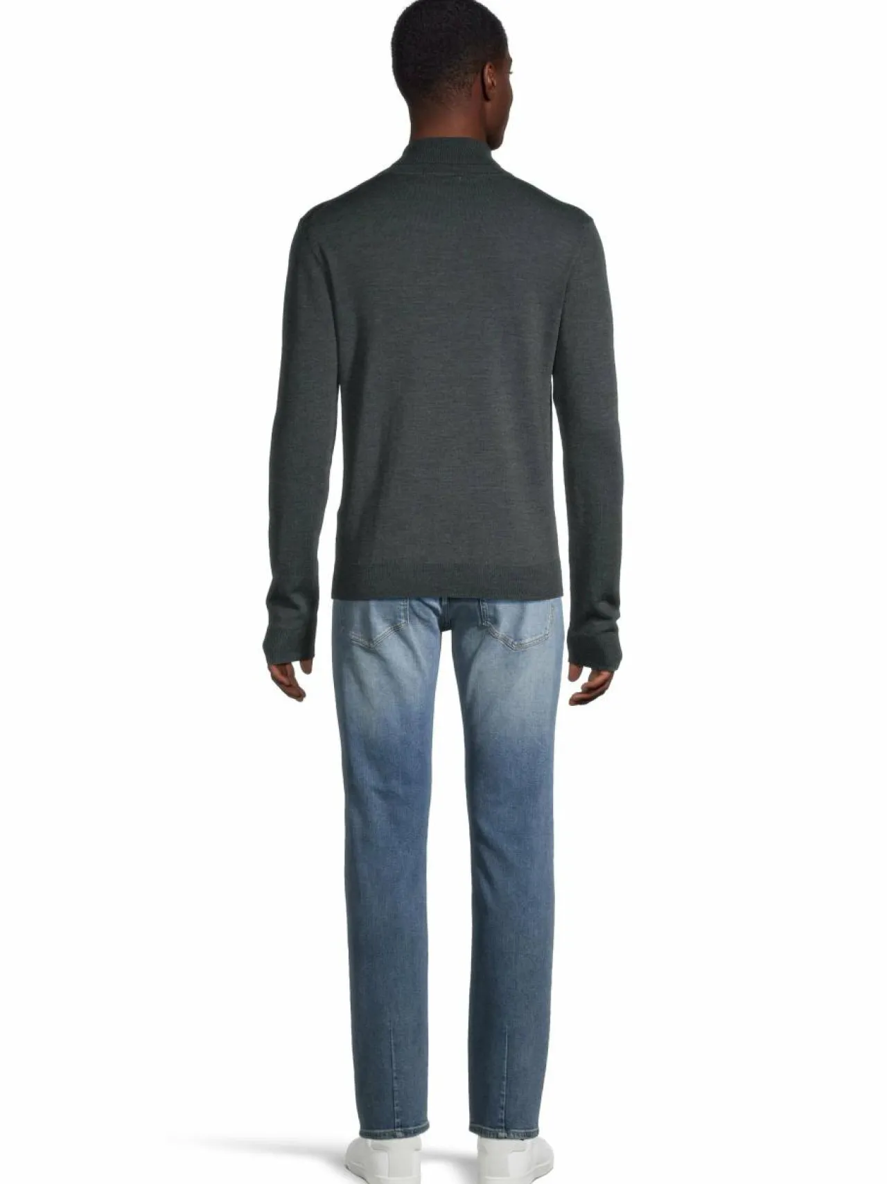 Neuleet<CONSTRUE San Antonio -merinoneulepaita DK.GREY MEL. EC15055