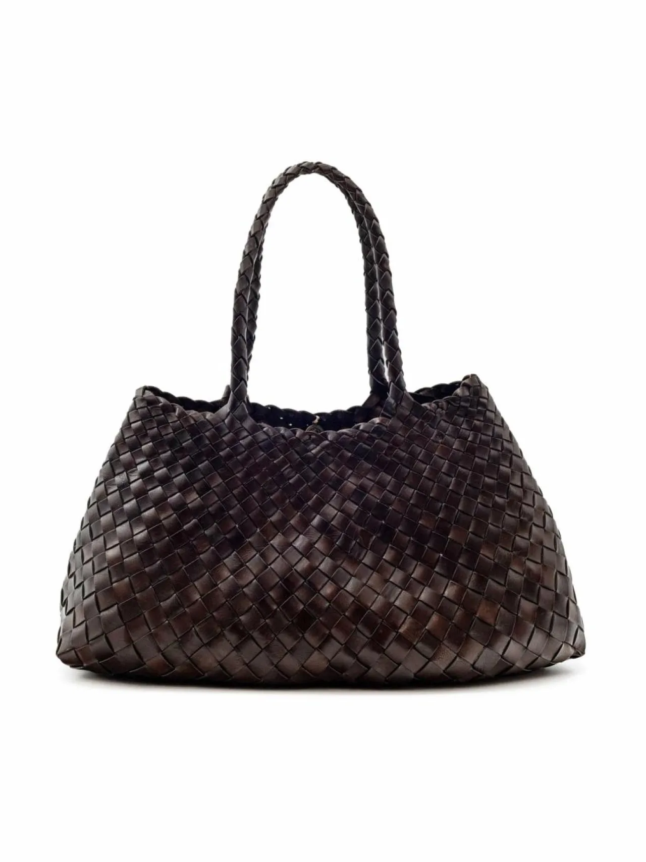 Shopperit<Dragon Diffusion Santa Croce Large -nahkalaukku DK BROWN