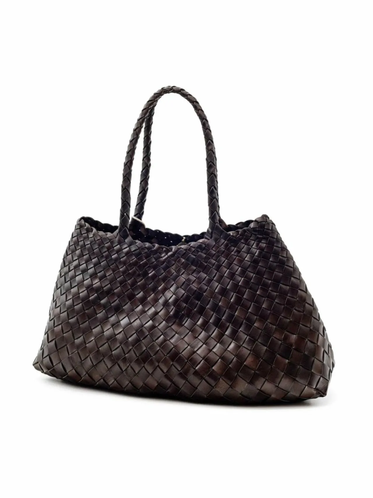 Shopperit<Dragon Diffusion Santa Croce Large -nahkalaukku DK BROWN