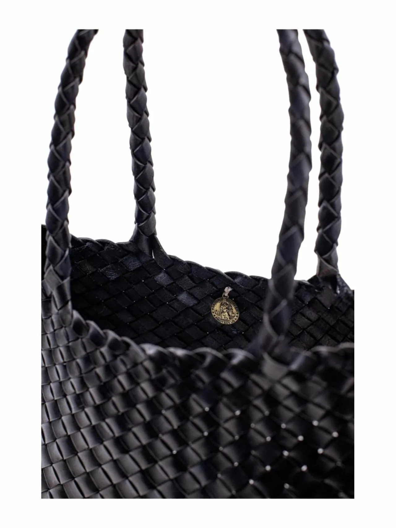 Shopperit<Dragon Diffusion Santa Croce Large -nahkalaukku BLACK