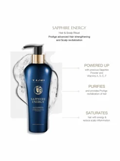 Lahjapakkaukset<T-LAB Professional Sapphire Energy Ritual Set -hiusta vahvistava lahjapakkaus, 3 tuotetta