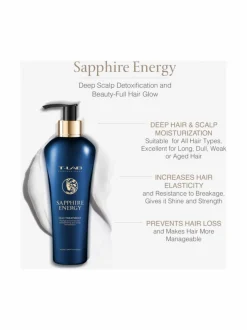 Lahjapakkaukset<T-LAB Professional Sapphire Energy Ritual Set -hiusta vahvistava lahjapakkaus, 3 tuotetta
