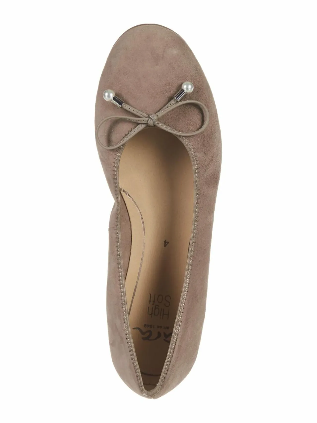 Avokkaat & Korkokengät<ara Sardinia-nahkaballerinat 07 TAUPE