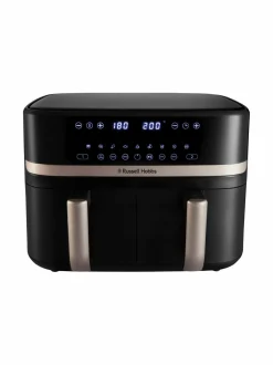 Muut Keittiölaitteet<Russell Hobbs Satisfry Dual Basket 9l Airfryer -kiertoilmakypsennin BLACK