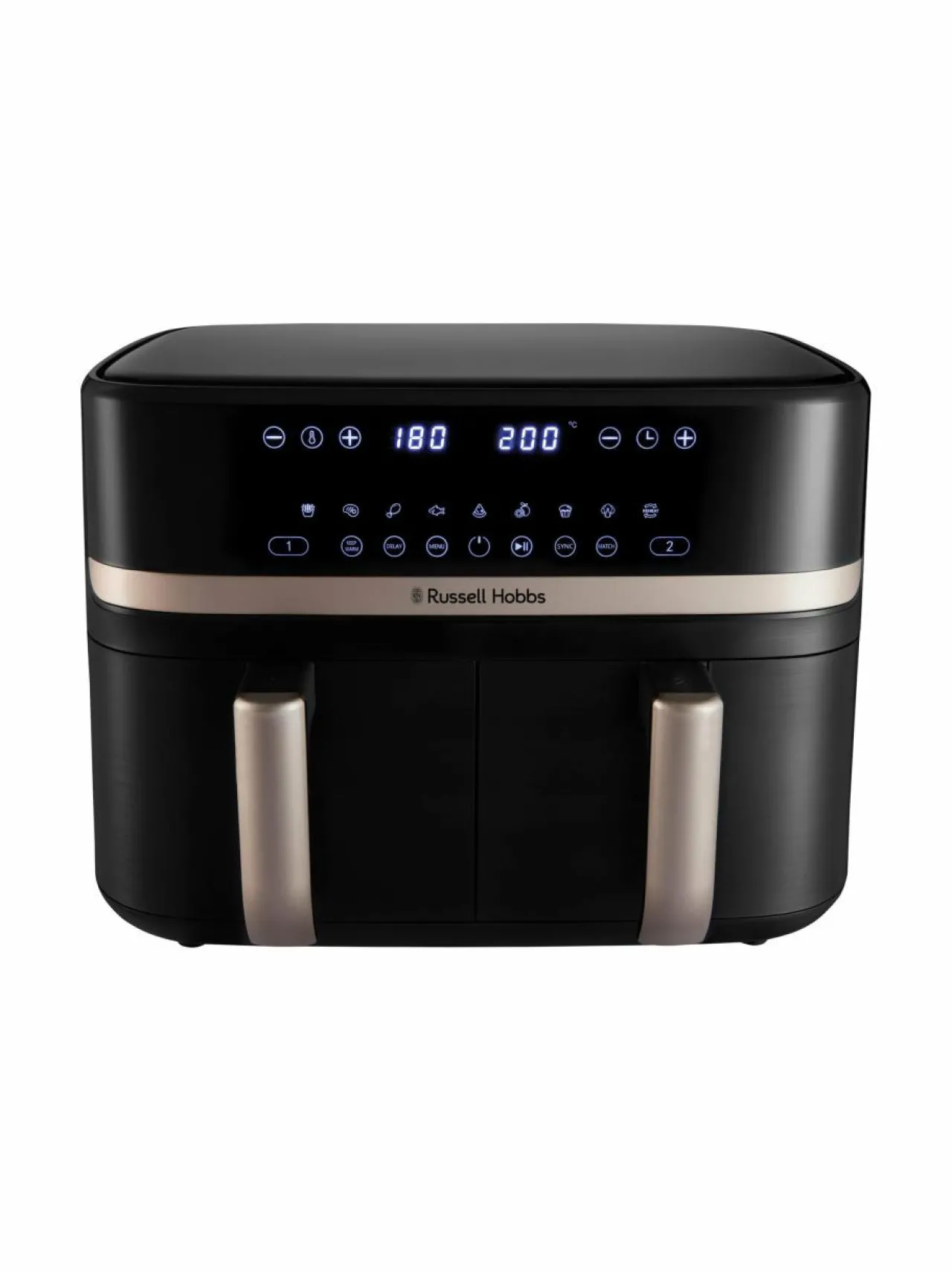 Muut Keittiölaitteet<Russell Hobbs Satisfry Dual Basket 9l Airfryer -kiertoilmakypsennin BLACK