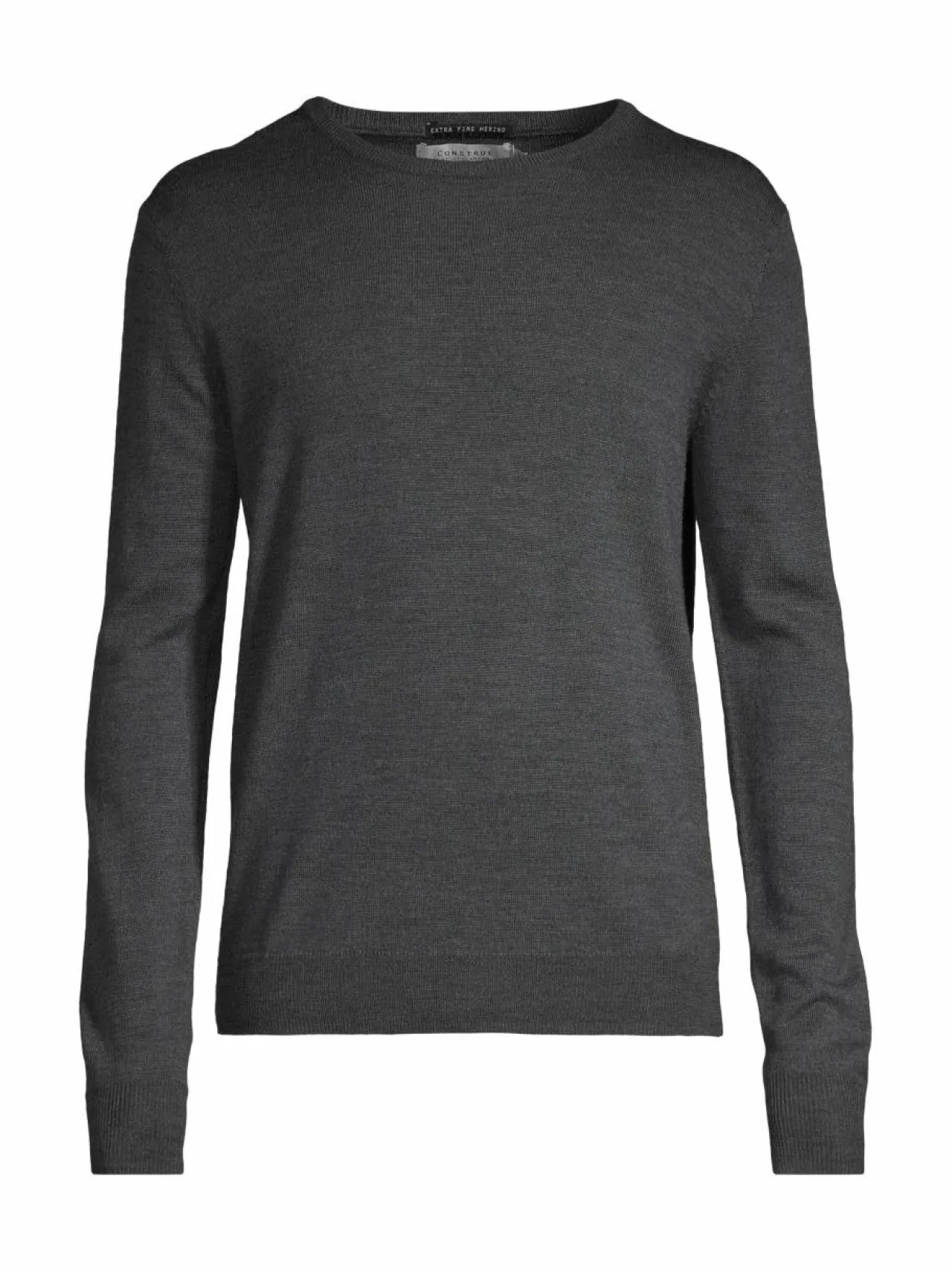 Neuleet<CONSTRUE Saul-merinoneulepaita DK.GREY MEL. EC15055