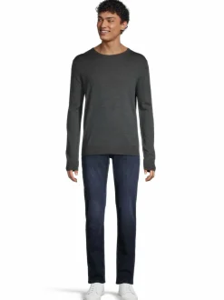 Neuleet<CONSTRUE Saul-merinoneulepaita DK.GREY MEL. EC15055