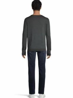 Neuleet<CONSTRUE Saul-merinoneulepaita DK.GREY MEL. EC15055