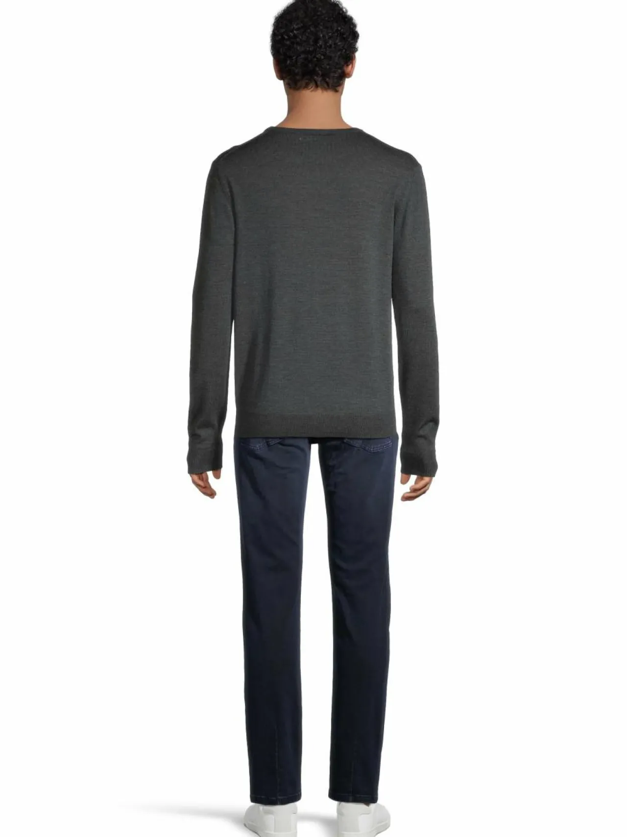 Neuleet<CONSTRUE Saul-merinoneulepaita DK.GREY MEL. EC15055