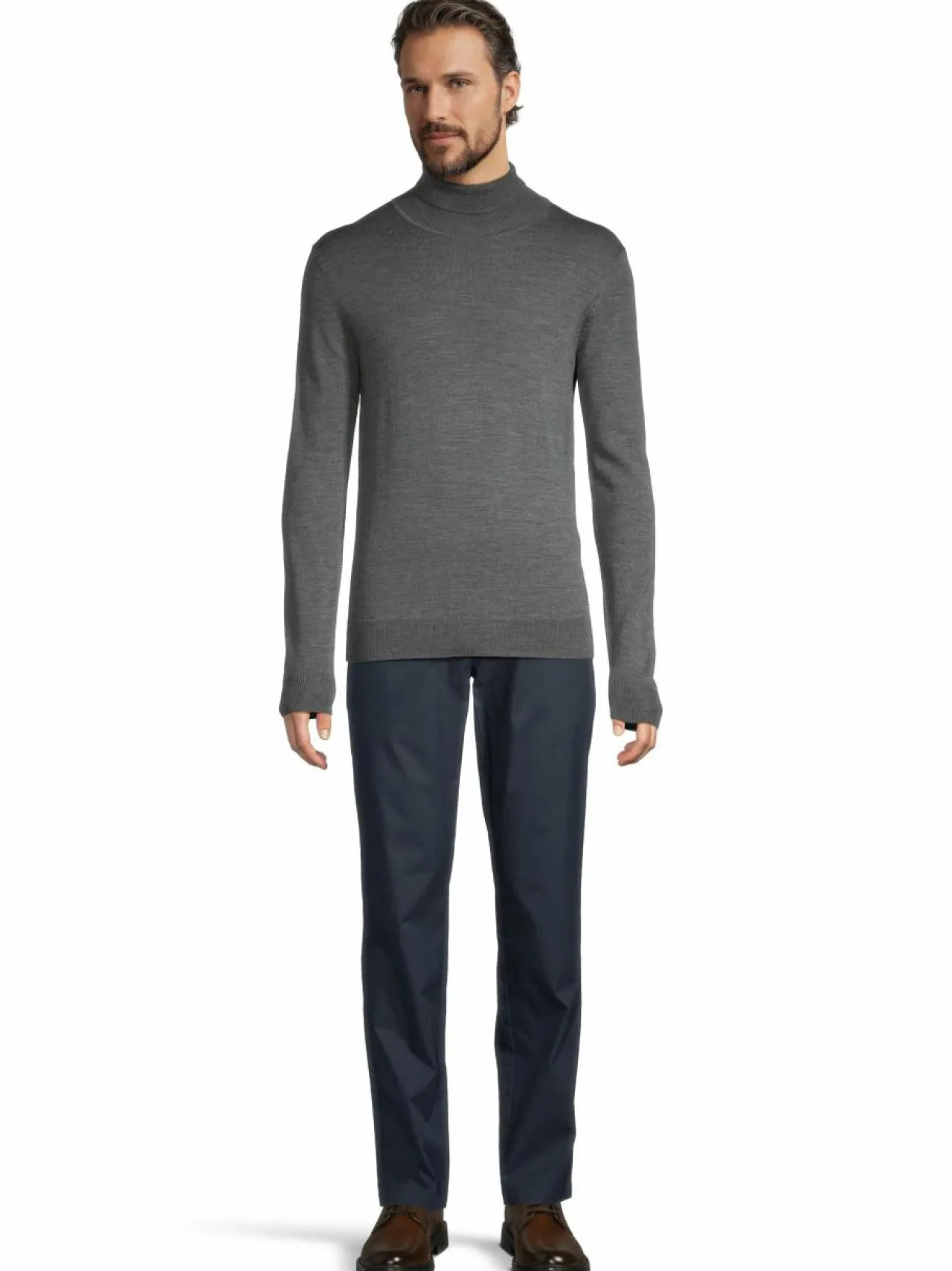 Neuleet<Cap Horn Sawyer-merinoneulepaita GREY MEL. EC20188