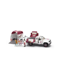SCHLEICH HORSE CLUB Liikkuva eläinlääkäri ja perävaunu^ Figuurit & Interaktiiviset Lelut
