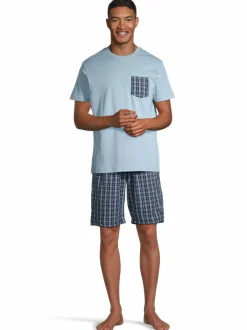 Pyjamat & Kylpytakit<Cap Horn loungewear Sebastian-pyjamapaita ja -shortsit LT. BLUE/ BLUE