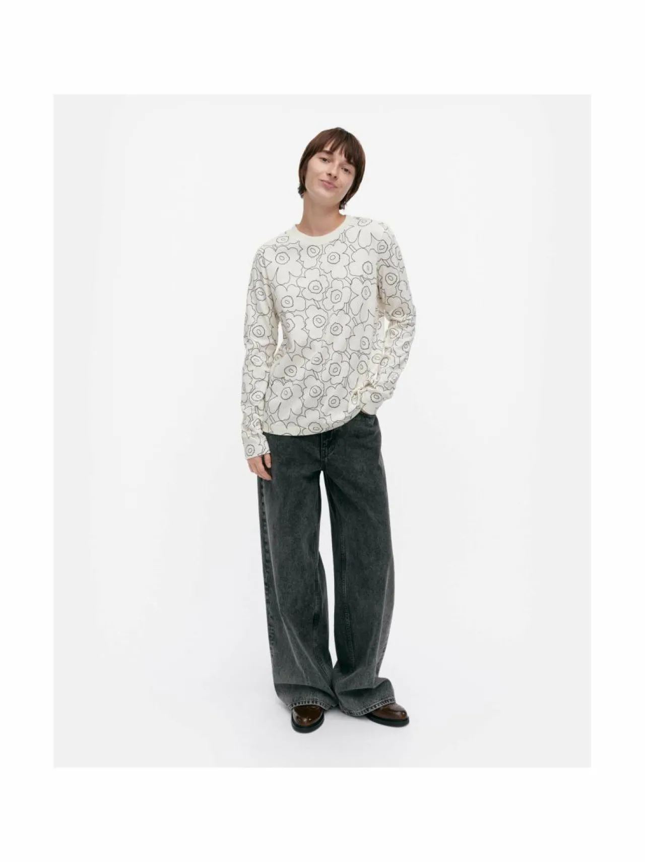 Marimekko Sekunti Piirto Unikko -trikoopaita^ Paidat & Puserot