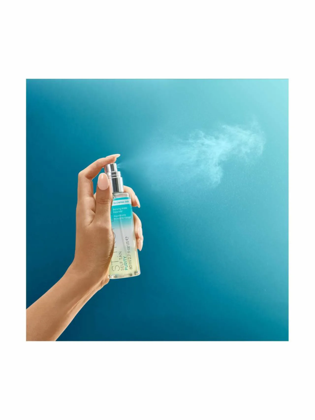Aurinkotuotteet<St Tropez Self Tan Purity Bronzing Water Face Mist -itseruskettava suihke kasvoille 80 ml