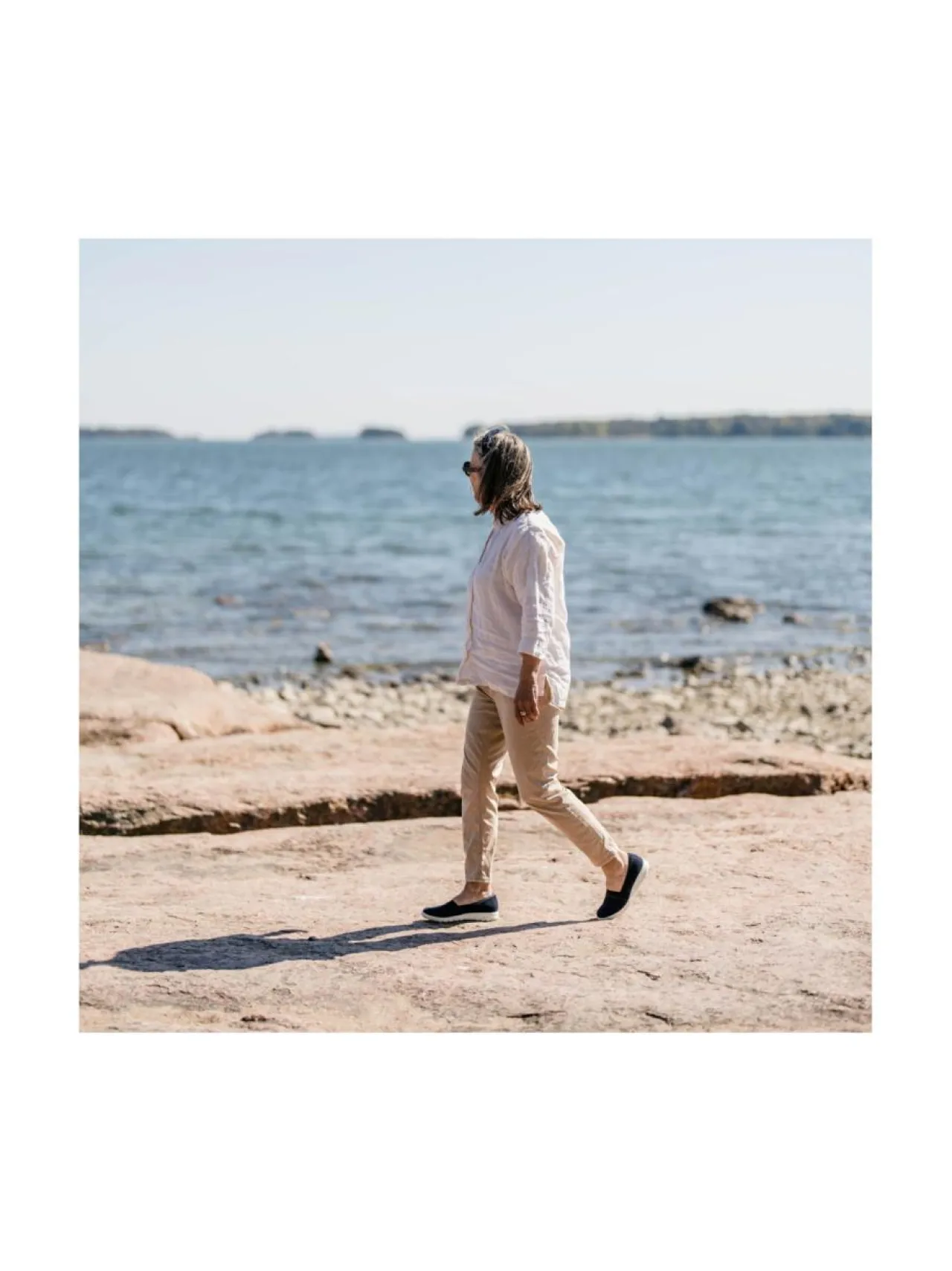 Kävelykengät & Loaferit<Pomar SELJA Naisten stretch ballerinat OCEAN STRETCH TEXTILE/OCEAN SUEDEWHT SOLE