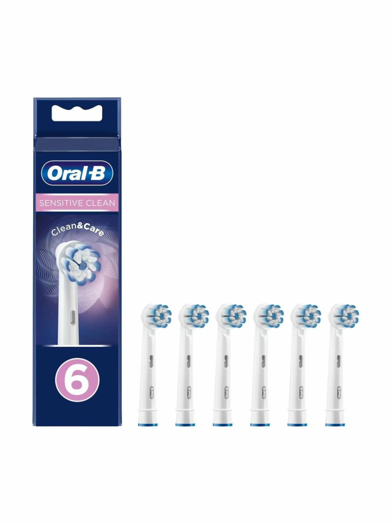 Hampaidenhoito<Oral-B SENSITIVE CLEAN -vaihtoharjat 6 kpl WHITE