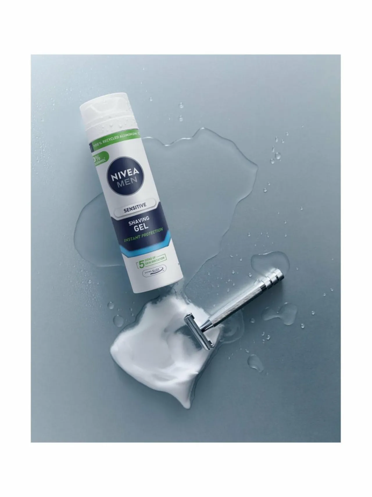 NIVEA MEN Sensitive Shaving Gel -parranajogeeli 200 ml^ Kasvojenhoito