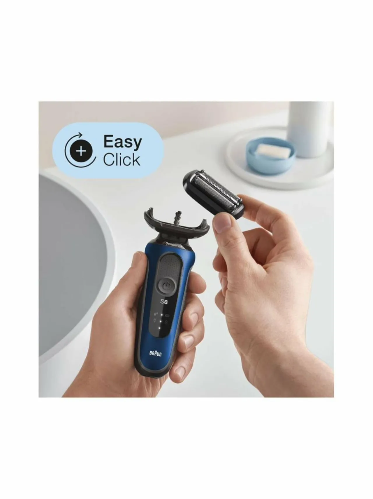 Braun Series 6 61-B1000s Wet & Dry -parranajokone^ Ihokarvanpoisto