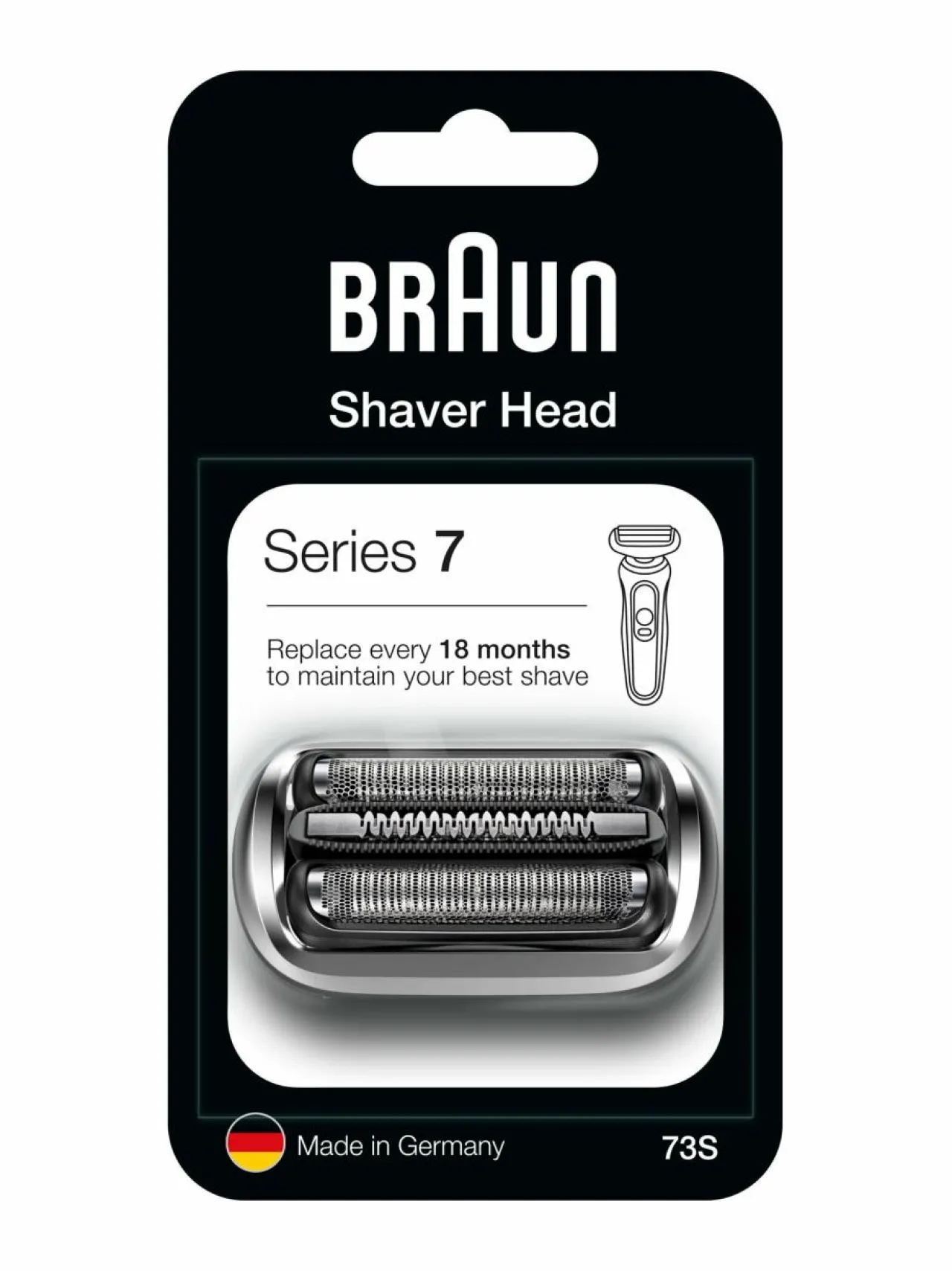 Braun Series 7 73S -parranajokoneen teräverkko ja terät^ Ihokarvanpoisto