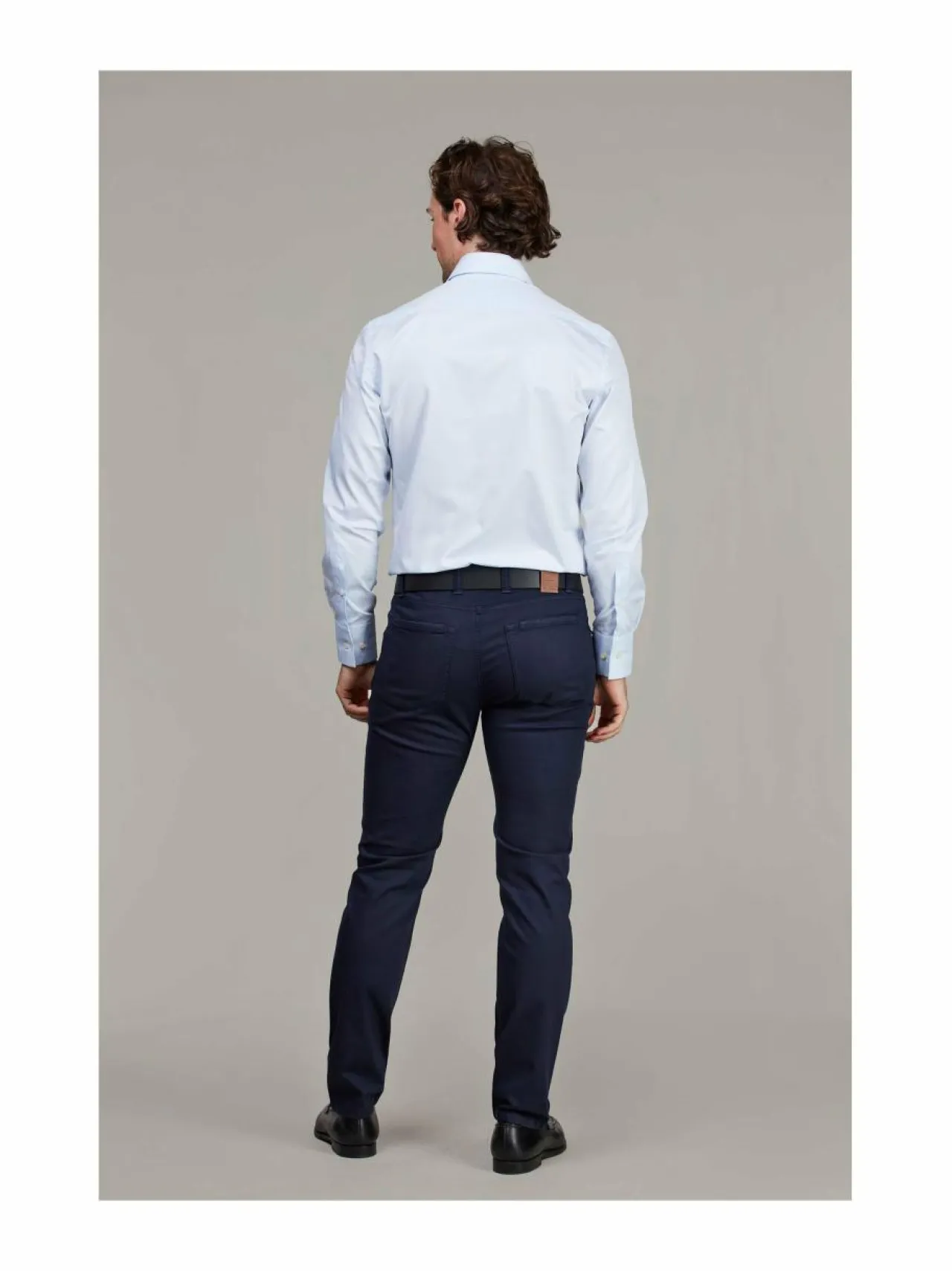 Housut<HANSEN&JACOB Sew Pan Oxford -housut NAVY 48
