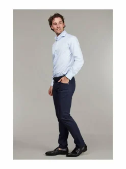 Housut<HANSEN&JACOB Sew Pan Oxford -housut NAVY 48