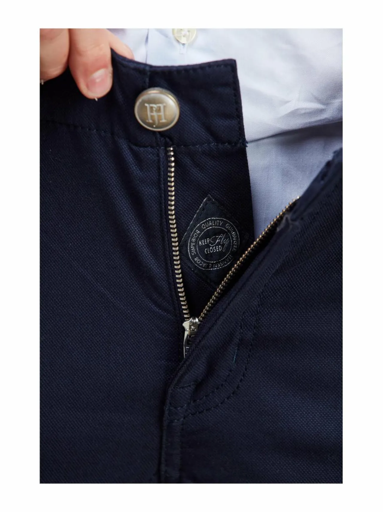 Housut<HANSEN&JACOB Sew Pan Oxford -housut NAVY 48