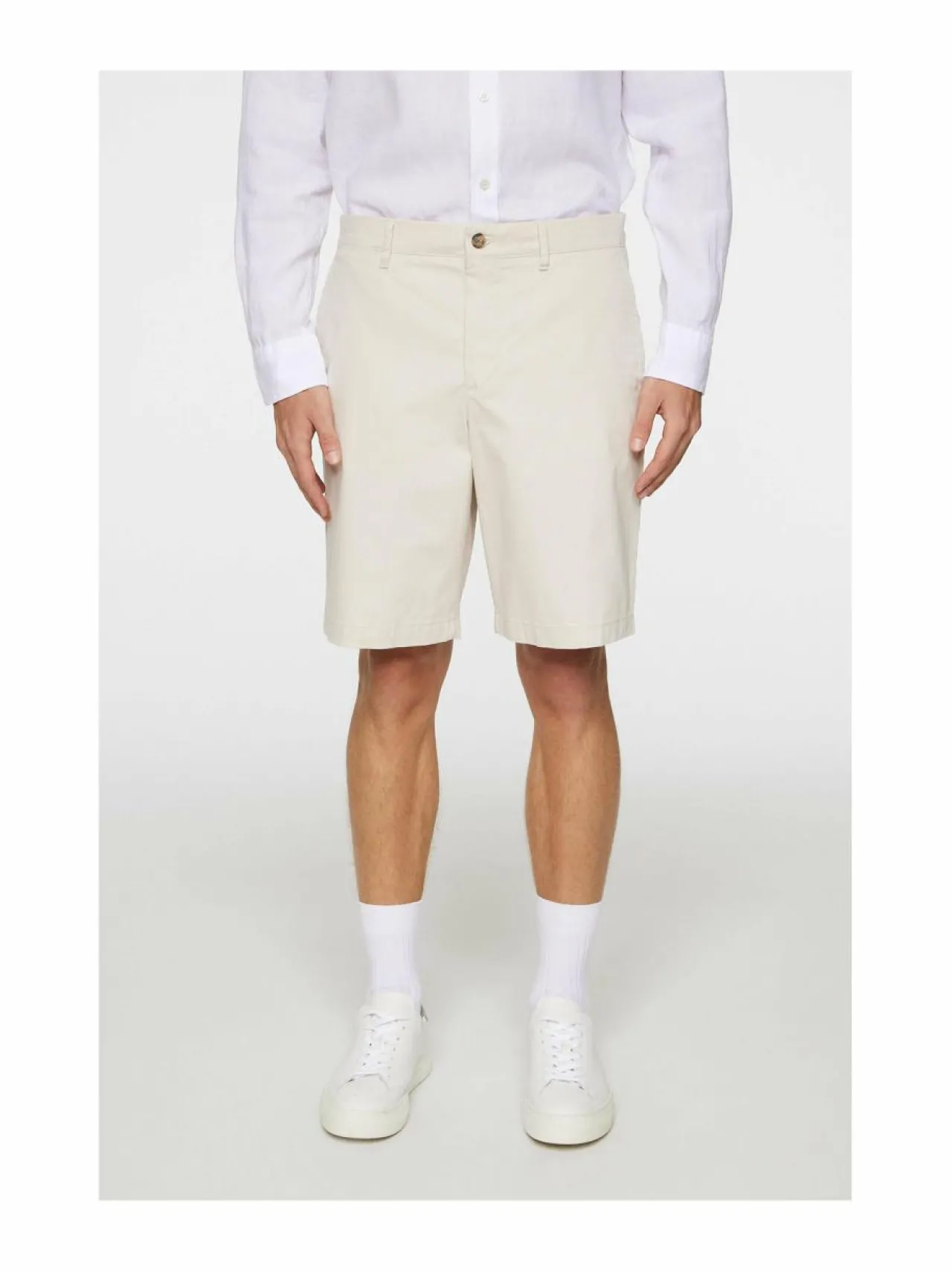 Housut<J.Lindeberg Shane Cloud Satin -shortsit U029 MOONBEAM