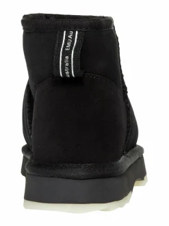 Nilkkurit<EMU Australia Sharky Micro -mokkanahkanilkkurit lampaanturkisvuorella BLAK BLACK