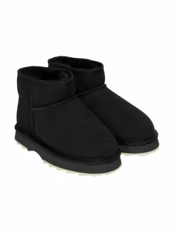 Nilkkurit<EMU Australia Sharky Micro -mokkanahkanilkkurit lampaanturkisvuorella BLAK BLACK
