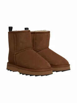 Nilkkurit<EMU Australia Sharky Mini -mokkanahkanilkkurit CHESTNUT/BLACK