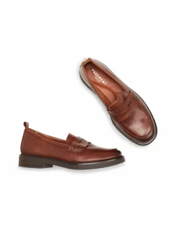 Kävelykengät & Loaferit<PAVEMENT Shelly-nahkaloaferit TAN 052