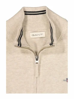 Neuleet<GANT Shield-puuvillaneule 291 LIGHT BEIGE MELANGE