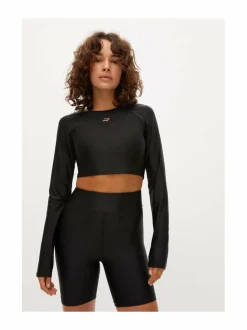 Paidat, Hupparit & Colleget<Röhnisch Shine Cropped -paita BLACK