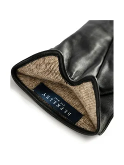 Käsineet<Berkeley Siena Lthr Gloves -nahkasormikkaat vuorilla MUSTA
