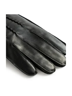 Käsineet<Berkeley Siena Lthr Gloves -nahkasormikkaat vuorilla MUSTA