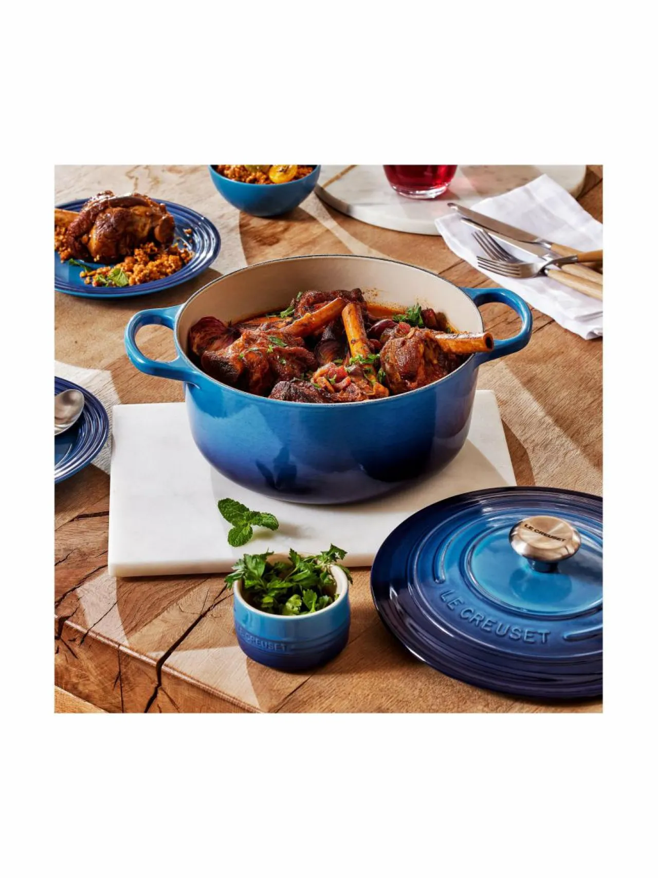 Keitto- & Paistoastiat<Le Creuset Signature-pata, pyöreä 3,3 l AZURE