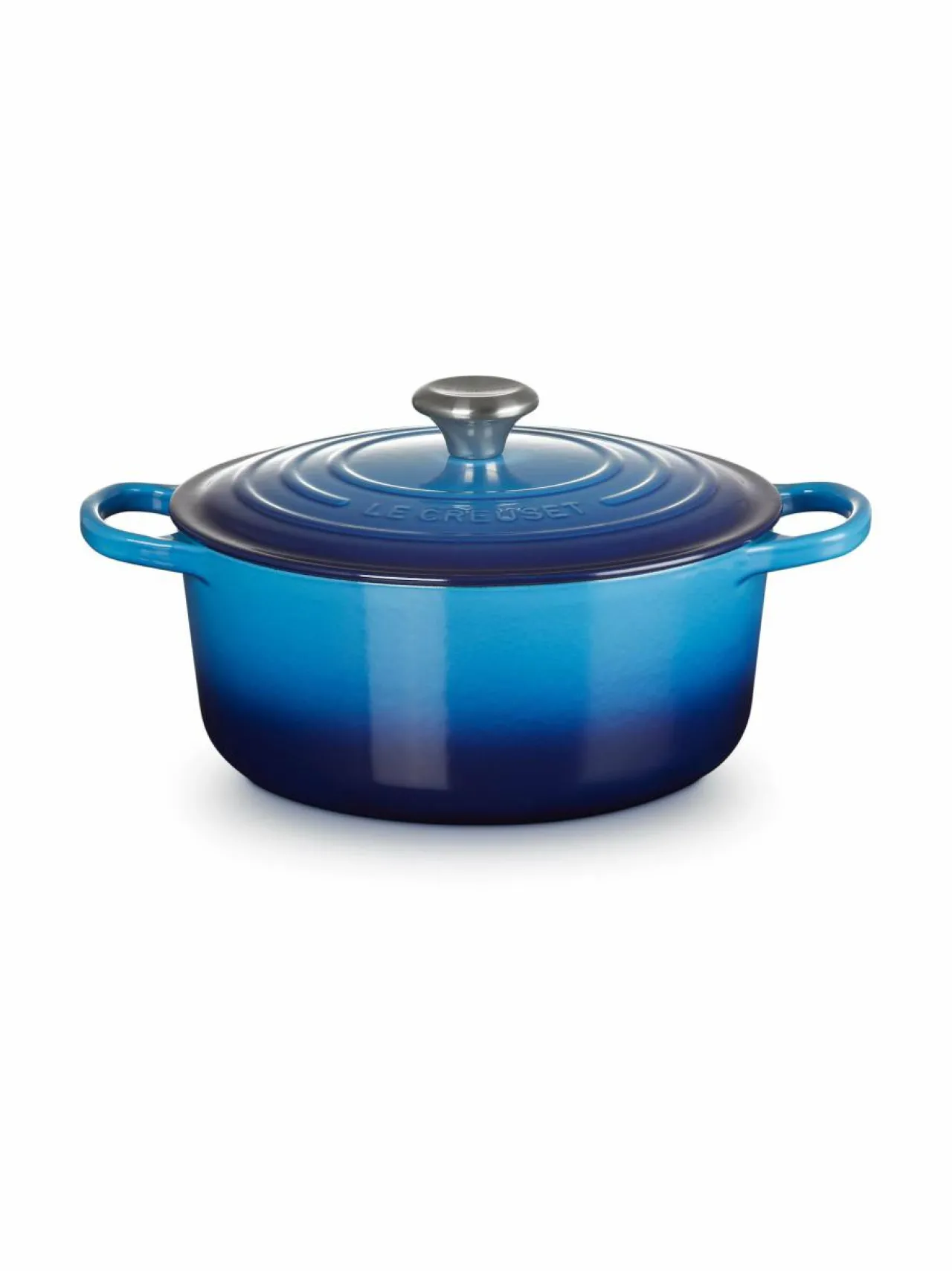 Keitto- & Paistoastiat<Le Creuset Signature-pyöreä valurautapata 4.2 l AZURE