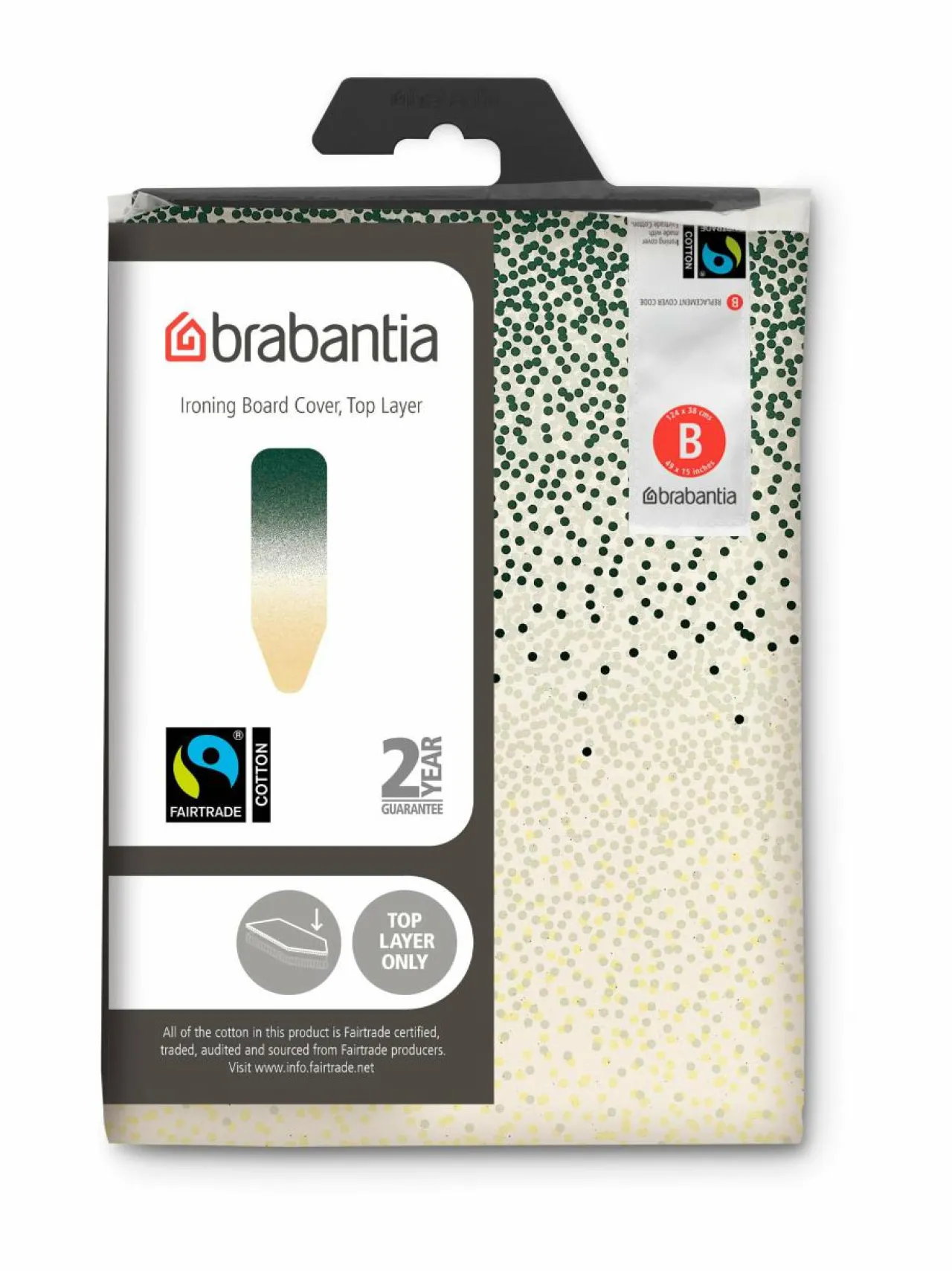 Brabantia Silityslaudan päällinen B, 124 x 38 cm^ Pyykkihuolto