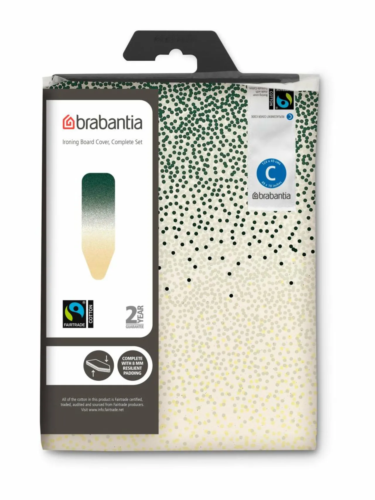 Brabantia Silityslaudan päällinen C, 124 x 45 x 0.8 cm^ Pyykkihuolto