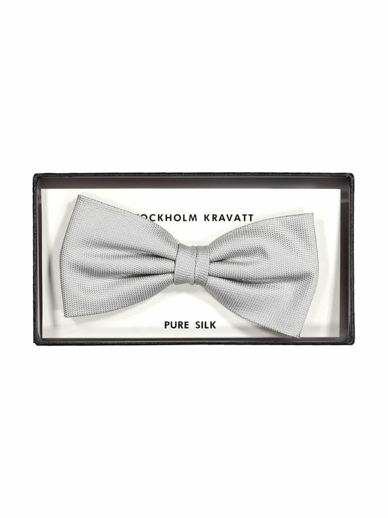 Solmiot & Asusteet<Stockholm Kravatt Silkkirusetti 08 LIGHT GREY
