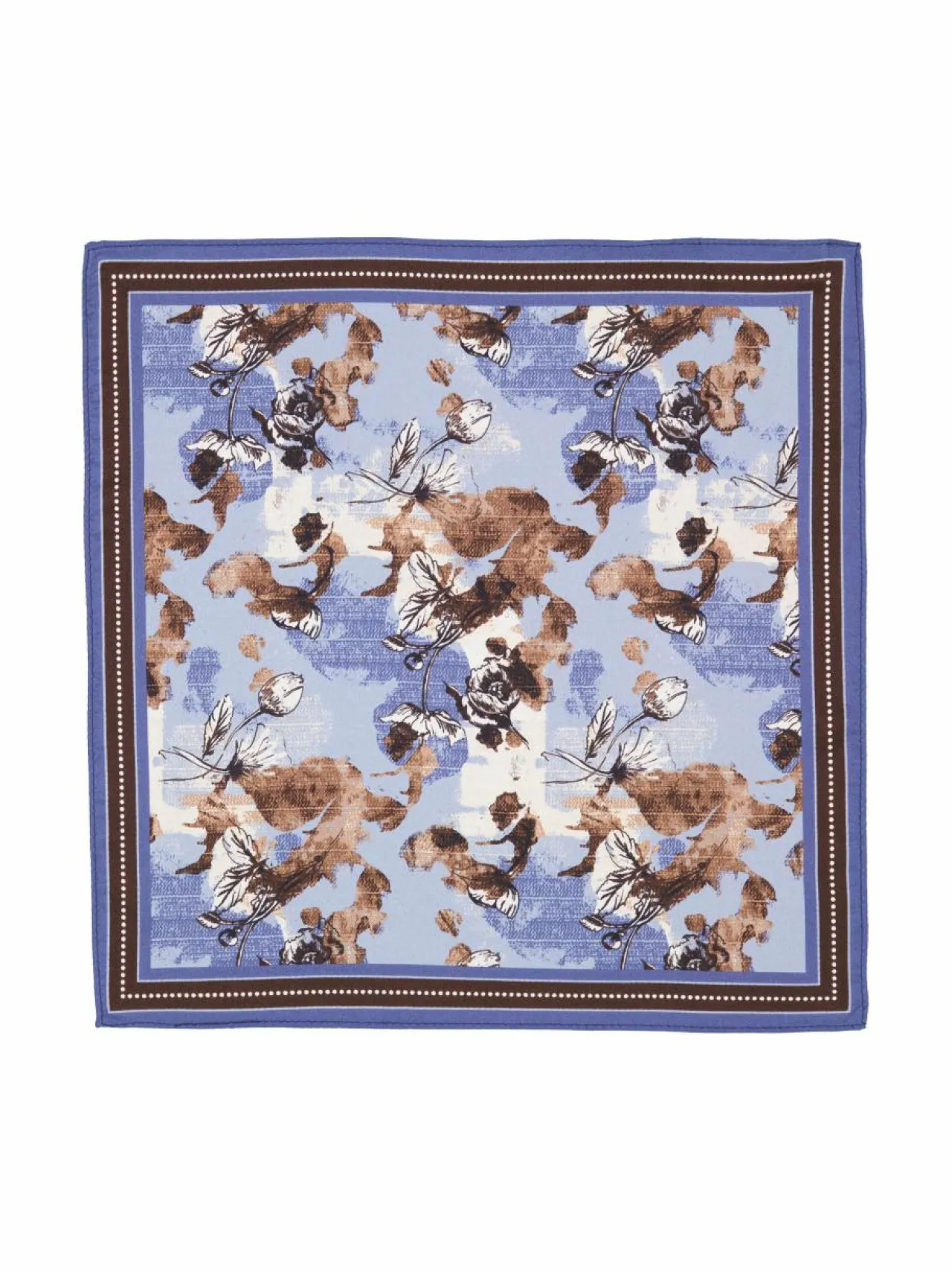 Solmiot & Asusteet<Stockholm Kravatt Silkkitaskuliina 3 BLUE /BROWN