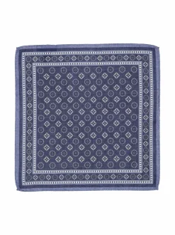 Solmiot & Asusteet<Oscar Jacobson Silkkitaskuliina 274 BLUEGRASS