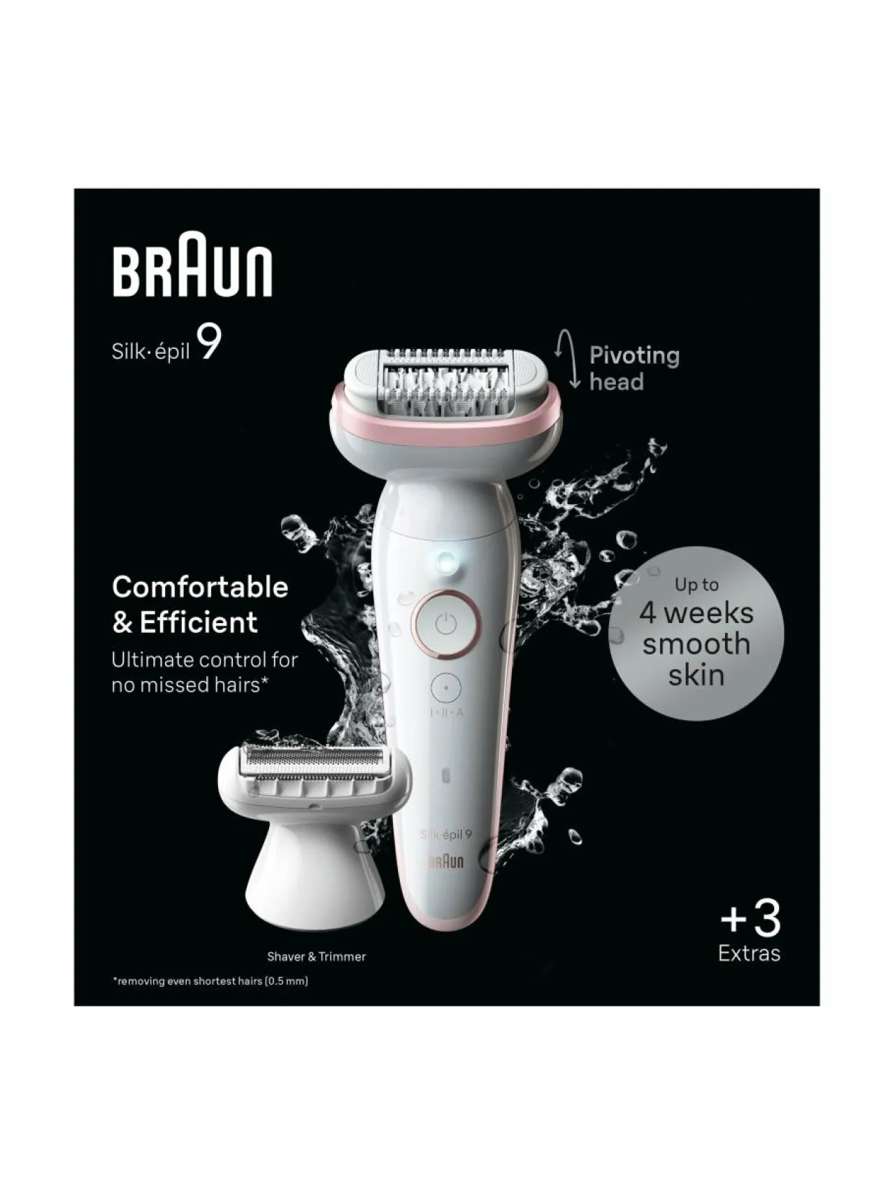 Braun Silk-épil 9 -epilaattori^ Ihokarvanpoisto