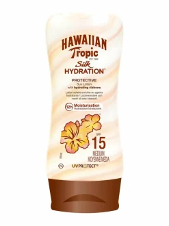 Aurinkotuotteet<Hawaiian Tropic Silky Hydration Sun Emulsion SPF 15 -aurinkosuojavoide 180 ml