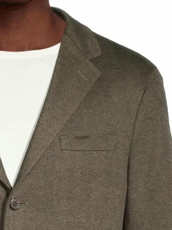 Bleiserit<Polo Ralph Lauren Single Breasted Sportcoat -bleiseri OLIVE/BROWN MULTI